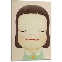 Amazon.co.jp: 奈良美智 油絵 クールの印刷 複製画 絵画 アート